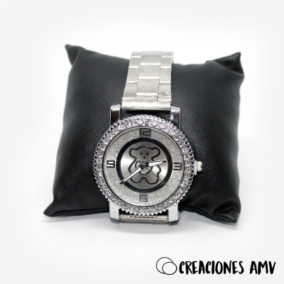 Reloj Bear Glitter | Reloj de mujer con brillo| Creaciones AMV