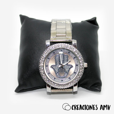Reloj Hamsa Elegance | Reloj acero inoxidable | Mano de Fátima