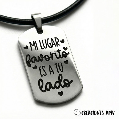 Chapa Militar Acero Personalizada Láser | Creaciones AMV