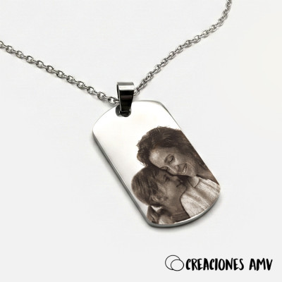 Colgante Army Link: Chapa Militar Acero Personalizada | Creaciones AMV