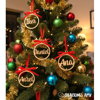 Bola de Navidad Classic personalizada con nombre | Creaciones AMV