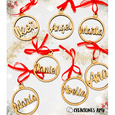 Bola de Navidad Classic personalizada con nombre | Creaciones AMV