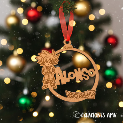 Bola de Navidad “Héroe del Ki” Personalizada | Creaciones AMV