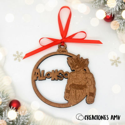 Bola de Navidad “Guerrero Z” Personalizada | Goku Adulto – Dragon Ball
