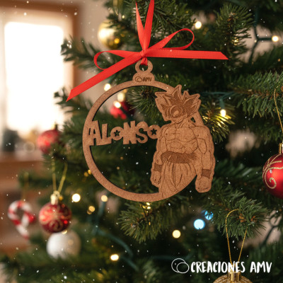 Bola de Navidad “Guerrero Z” Personalizada | Goku Adulto – Dragon Ball