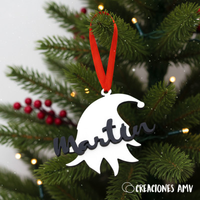 Bola de Navidad “Mini Elf” | Adorno navideño artesanal