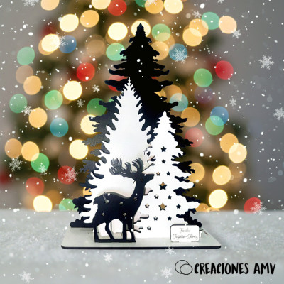 Bosque Navideño Personalizado | Decoración navideña artesanal