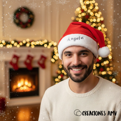 Gorro Noel Personalizado con Nombre | Creaciones AMV