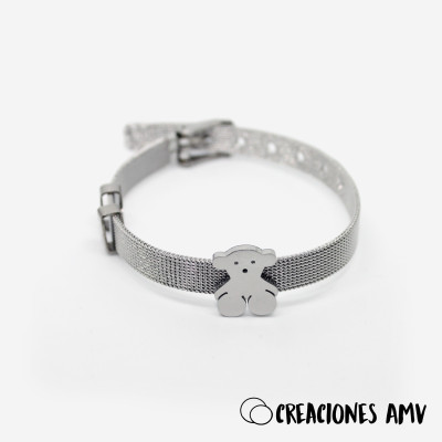 Pulsera Bear Mesh | Pulsera de Acero Inoxidable para Mujer